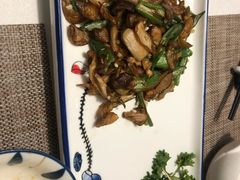 秋葵炒姬松茸-肆月河豚·新淮扬(金融街店)
