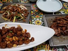铁板羊肉-宝轩渔府·老字号海鲜·正宗津菜(水上店)