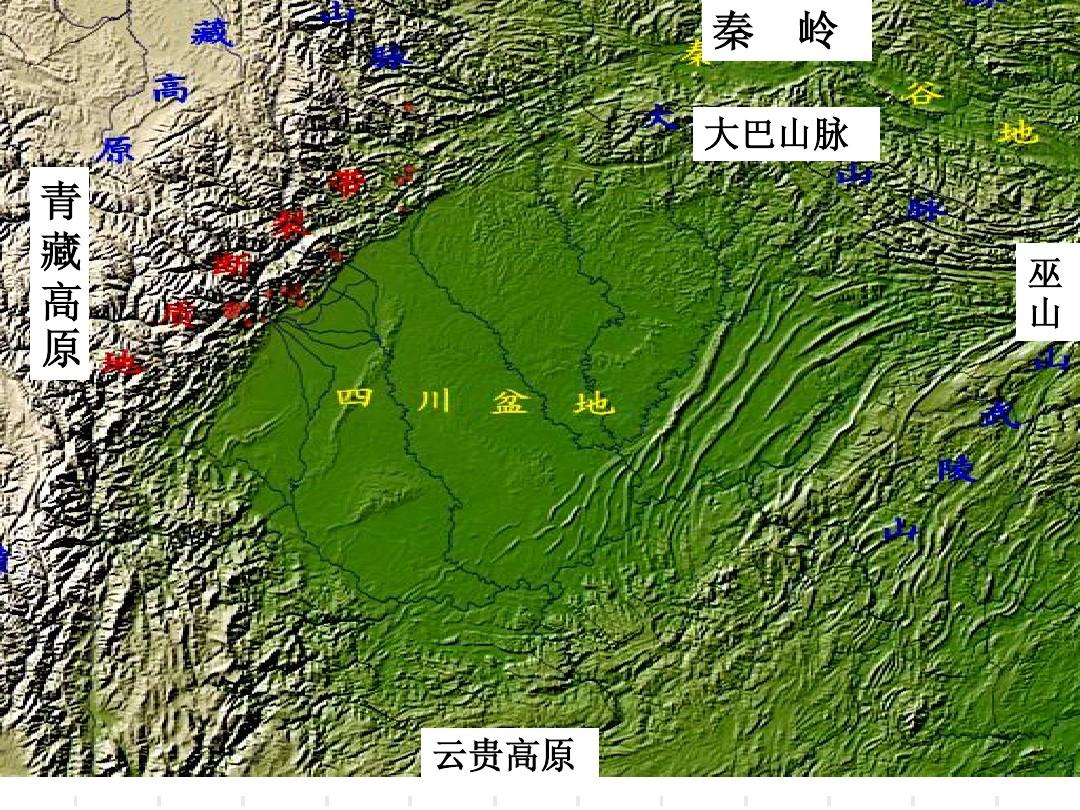 四川水系及山脉分布图图片