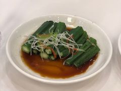 白灼秋葵-九花山烤鸭店
