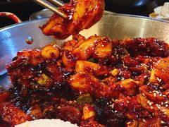 辣味碳烤无骨鸡腿肉-青春韩国料理(汽博店)
