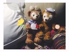 -小镇影院迪士尼小熊Duffy与他的朋友合影地