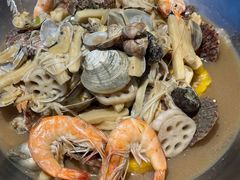 海鲜烩饼锅-串门海鲜烧烤(五四广场店)