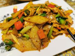 土豆片盐煎肉-芳芳餐厅(白沙路店)