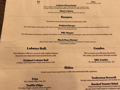 菜单-Burger & Lobster(Dean Street)
