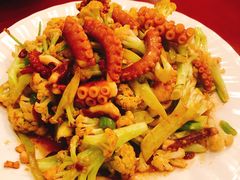 韭菜炒小船八带-老胶东家常菜馆(市场一路店)