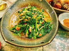 酸笋炒空心菜-浩海火燒雲傣家菜(静安芮欧店)