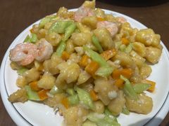 鲜虾爆鳕鱼-金阁家常菜(贵阳路店)