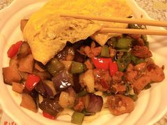 茄子肉丁小公鸡双拼拌面-文三里屯面馆(三里屯店)