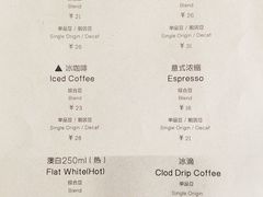 菜单-RWORK·COFFEE(滨江店)