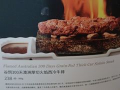 谷饲300天澳洲厚切火焰西冷牛排-花舍·新派粤菜·西餐·下午茶(亚运村·鸟巢店)