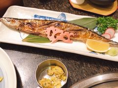 盐烤秋刀鱼-万福炭火烤肉日本料理(新街口店)