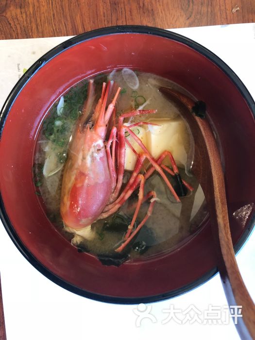 牡丹虾头味噌汤