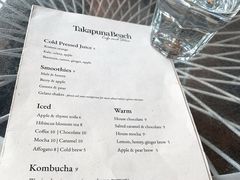 菜单-Takapuna Beach Cafe