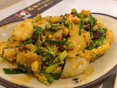 小葱拌鹅蛋土豆-老杨太太烧烤(文化广场店)