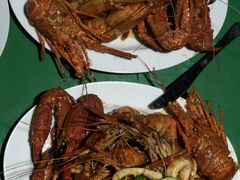 海鲜拼盘-Green Lobster Waskaduwa Seafood Restaurant