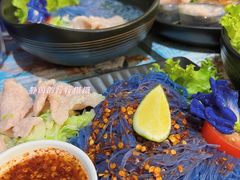 -蝶豆花蓝面条