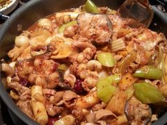 拼的锅，成品-猪啊牛呀羊啊铜盘烤肉(正大广场店)