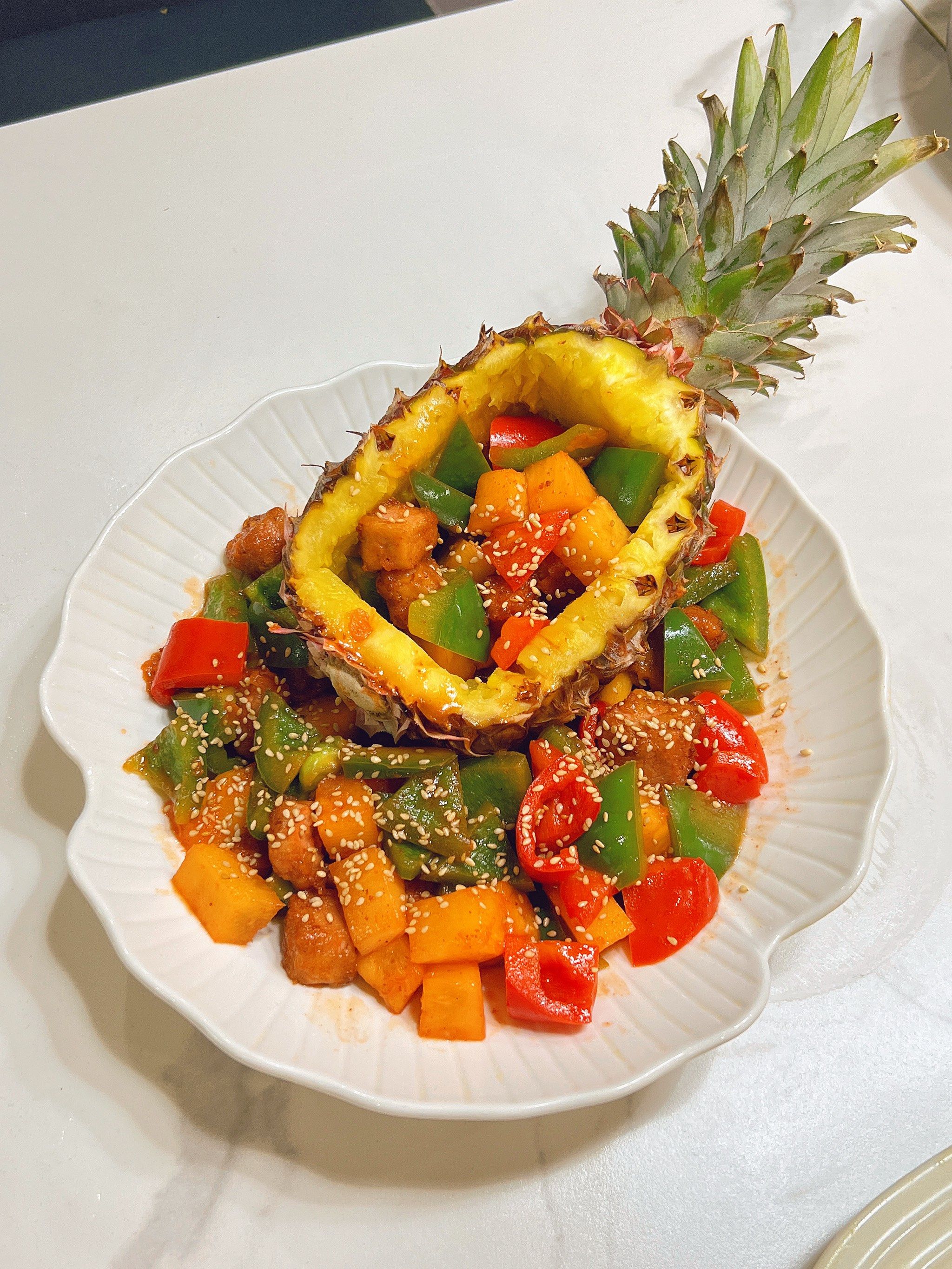 看这美味摆盘✨超好吃的菠萝咕老肉