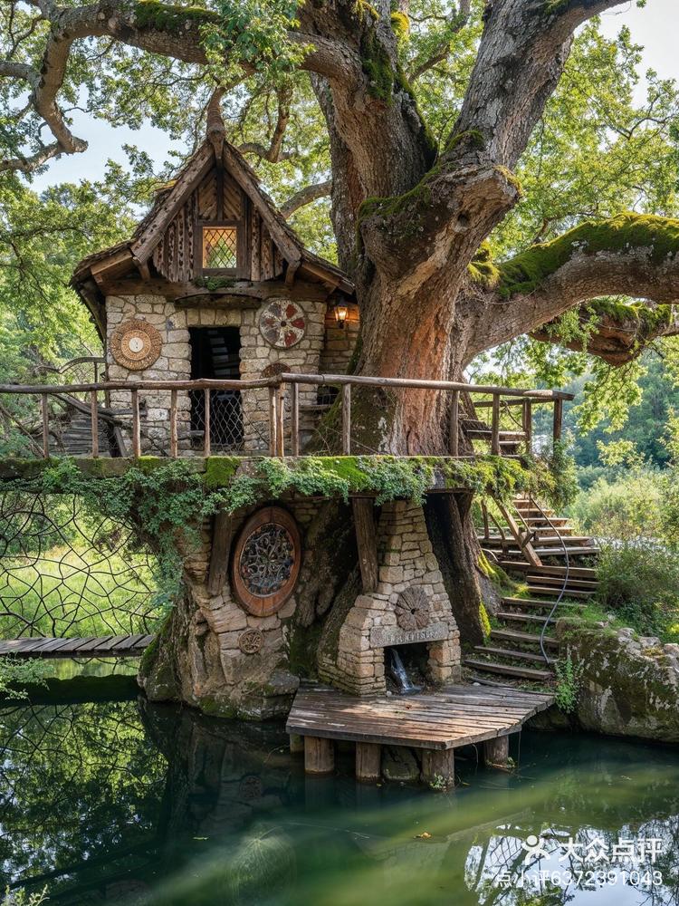 和朋友住进中世纪风格的树屋,你选择哪一个