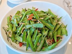 海南干鱿鱼炒四龙豆-不仔客海鲜·烧烤·270度海景餐厅(大东海店)