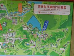 观光车线路图-龙口南山旅游景区