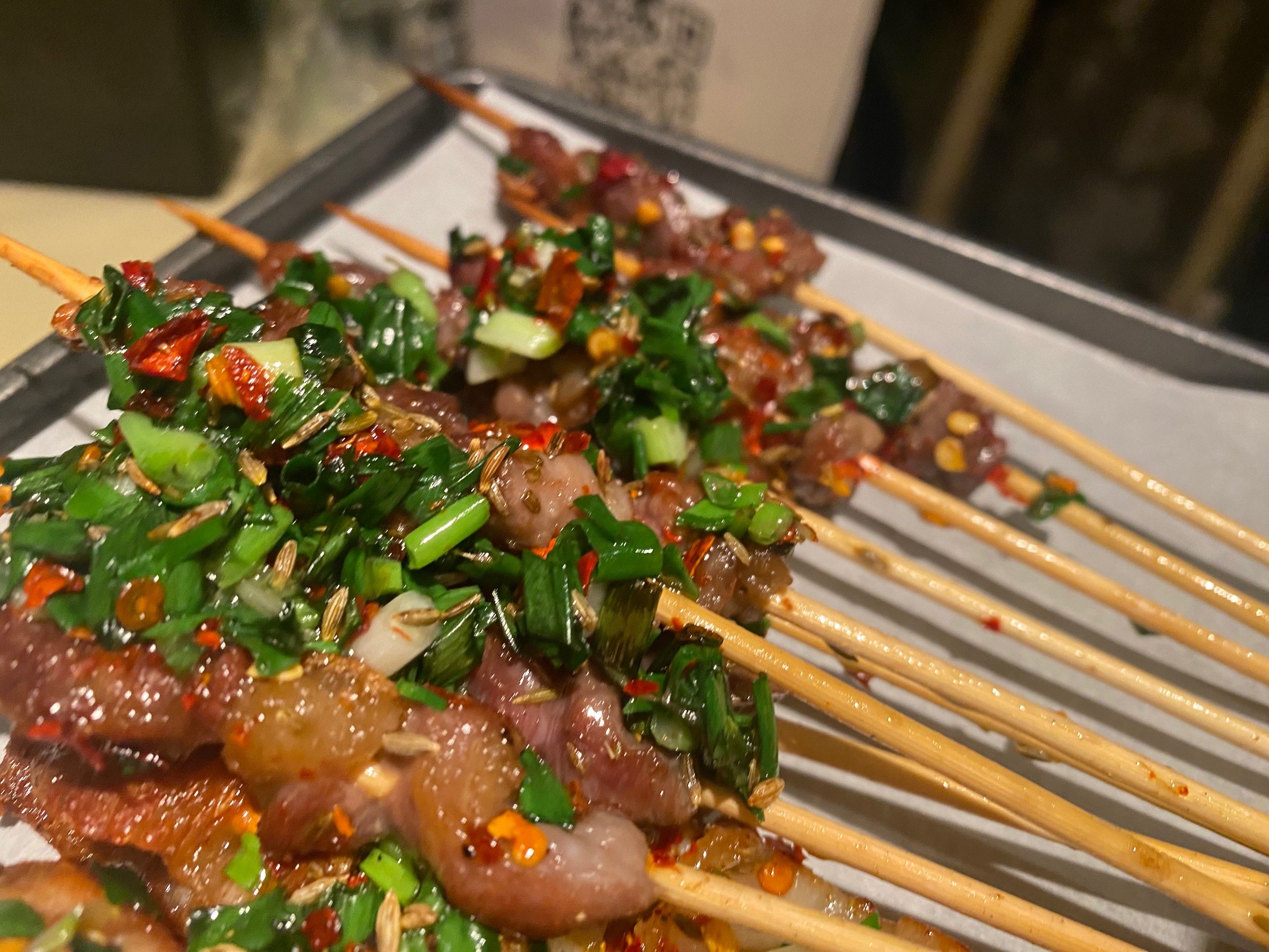 长沙烤牛肉天花板!四方坪网红小串!