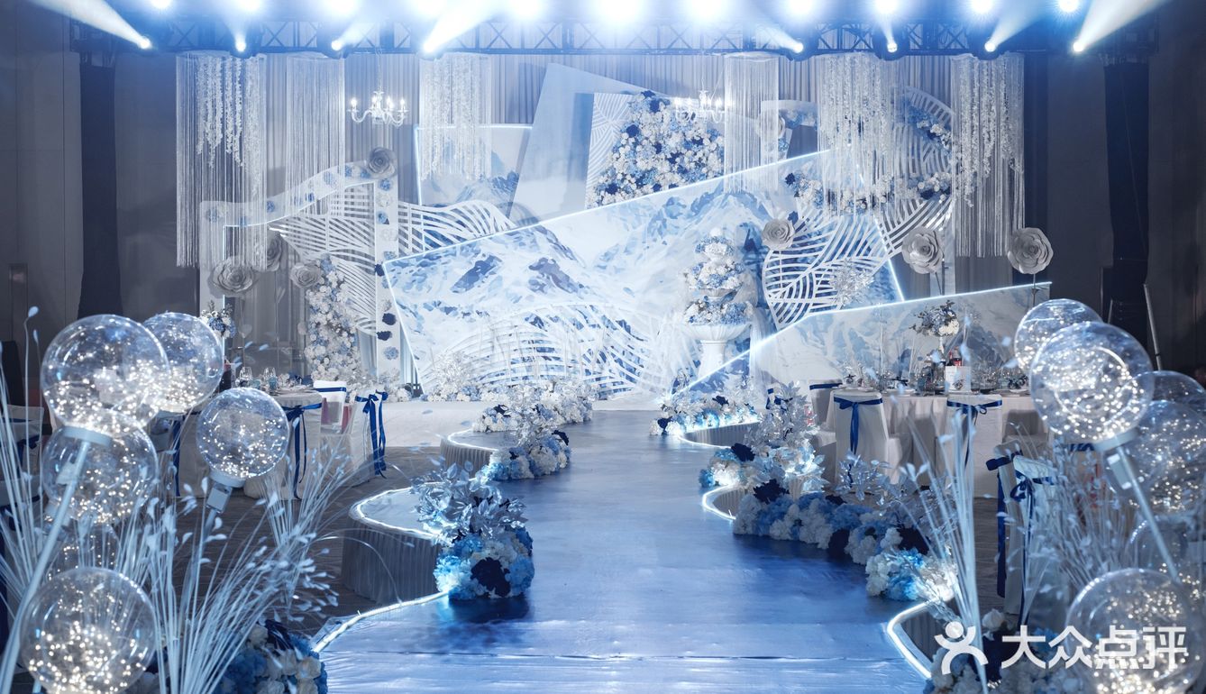 性价比超高的蓝色治愈婚礼✨｜天津婚礼