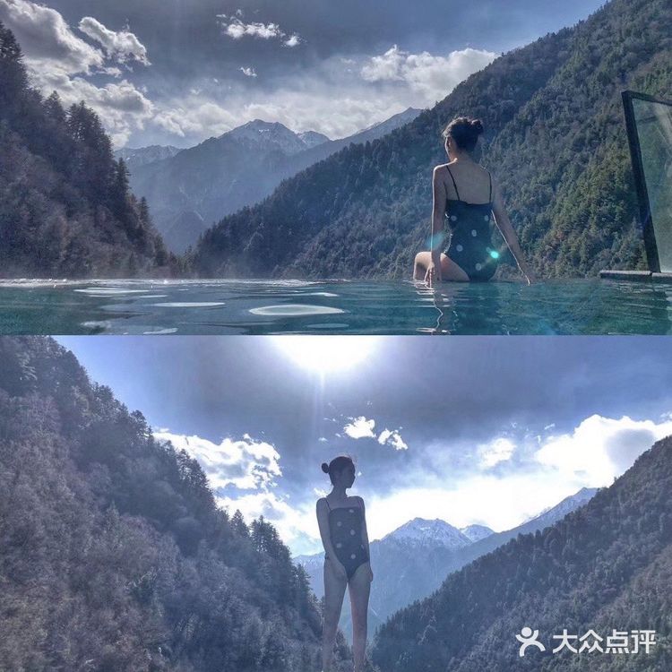 雪中泡温泉|古尔沟华美达温泉酒店