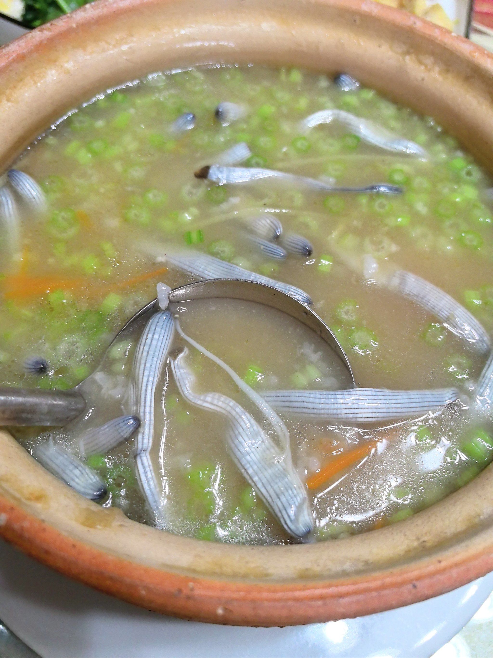 最喜欢这里的沙虫粥和黄豆芽炒海蜇,还有沙螺汤,太鲜美了!