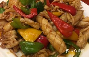 Stir-fried Dried Squid with Seasonal Vegetables