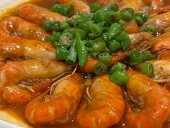 青椒黄焖罗氏虾-群乐饭店(滨安路店)