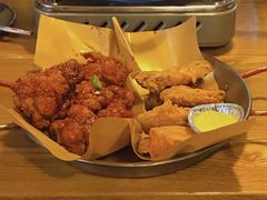 炸鸡翅一半一半-富乐满韩国正宗炸鸡韩国料理(虹泉路店)