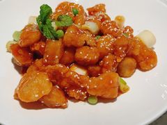 宫保鳕鱼丁-悦海·家宴·冰花皮皮虾大锅贴(宝龙店)