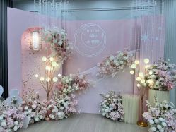 -鲸舞气球派对·宝宝宴·十岁生日布置·轻奢品牌形象店