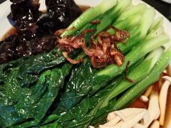 白灼菌菇菜心-新白鹿餐厅(虹桥南丰城店)