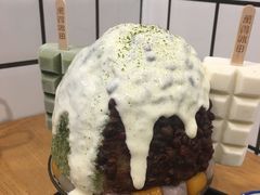 抹茶生乳かき氷-WONDER ICE 萬得冰田(建設路总店)