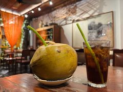 空心菜梗做的吸管-Cuc Gach Quan Restaurant