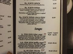 菜单-Sala Thai Restaurant