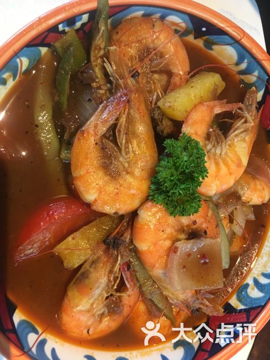 luna马来西亚娘惹餐厅·五号庭院亚桑咖喱虾图片 - 第2张
