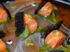 挪威三文鱼配法葱酱汁-AZUL by FUEL蓝色·法式酒馆(琶醍店)