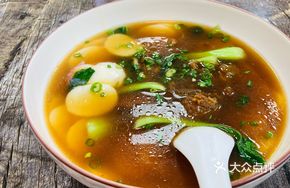 Special Beef Offal and Beef Cake Soup