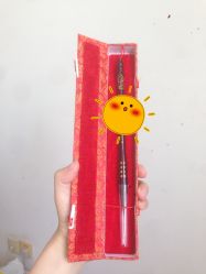 -凤鸣笔庄婴儿满月理发胎毛笔制作