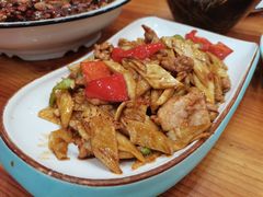 茭白炒肉-大丰收海鲜地方菜馆