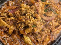 铁板孜然羊肉-小胖铁板烧