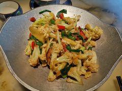 干锅丽水香菇花菜-探花·意境江南菜·唐伯虎文化体验店·松鼠桂鱼(观前店)