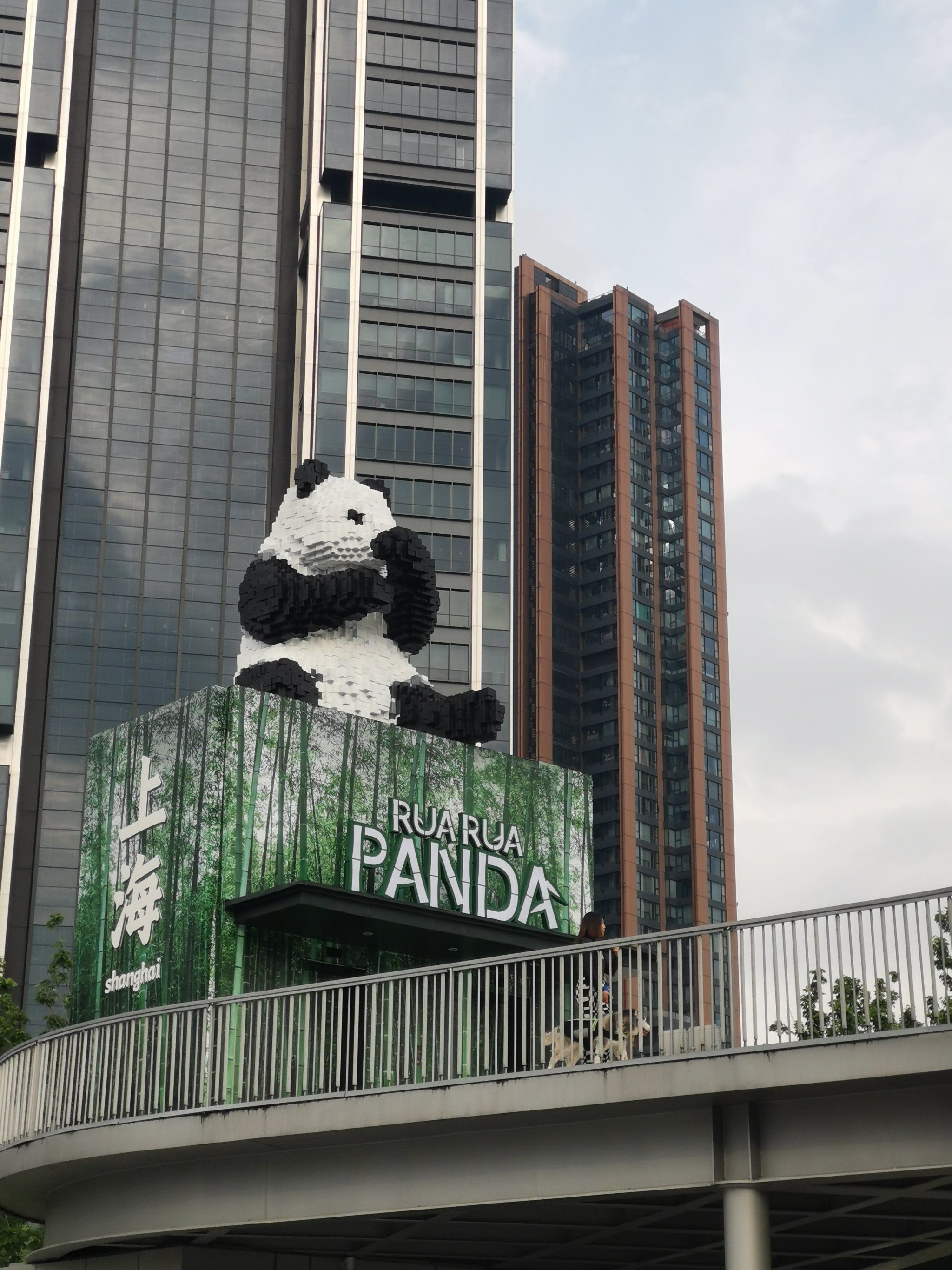 寻找世界最美的风景 #值得打卡的文化街区 在上海万象天地的熊猫邓苘