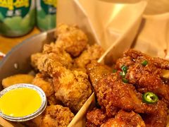 炸鸡翅一半一半-富乐满韩国正宗炸鸡韩国料理(虹泉路店)