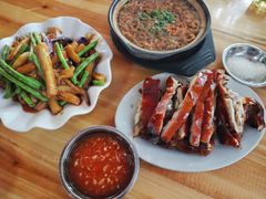 豆角炒茄子-黄记四更烤乳猪店