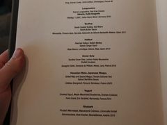 菜单-Le Bernardin